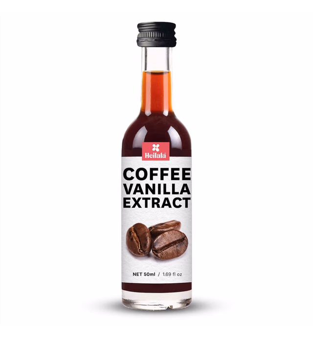 Coffee Vanilla Extract - Heilala Vanilla Pure Vanilla Extract Infused with Columbian Coffee Extract, Sugar Free Vanilla and Coffee Extract for Baking, Sustainably and Ethically Sourced Vanilla, Hand-Picked from the Kingdom of Tonga - 1.69 fl oz
