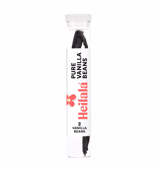 Whole Grade A Vanilla Beans - Heilala Vanilla, Vanilla Pods Used By the World's Best Chefs and Bakers, Vanilla Beans for Baking, Sustainably and Ethically Sourced Whole Vanilla Bean Pods, Hand-Picked from the Kingdom of Tonga - 2 Premium Beans