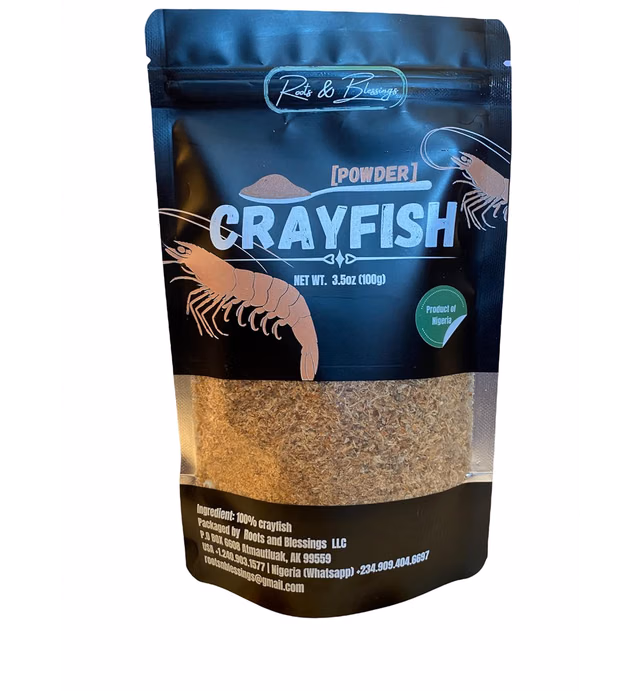 African Dried Crayfish used for seasoning. Freshwater wild-caught. 100% Natural (Whole)