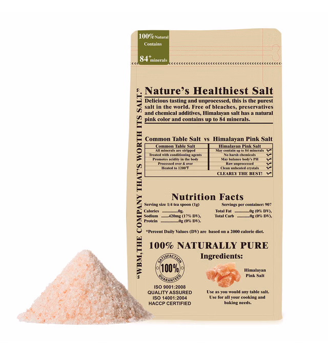 Himalayan Chef Himalayan Pink Salt- Rich in Minerals and Nutrients to Improve Your Health-2lbs, 32 Ounces (5527E)