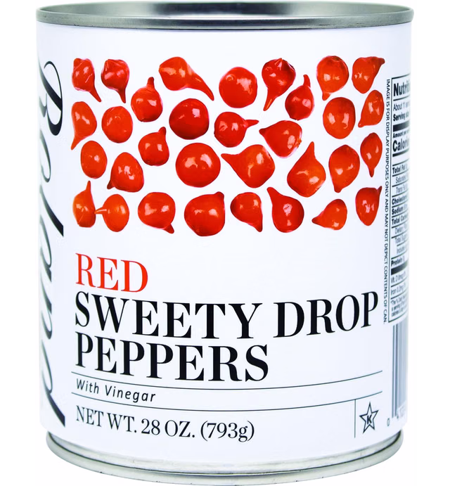 Roland Foods Red Sweety Drop Peppers, Specialty Imported Food, 28-Ounce Can