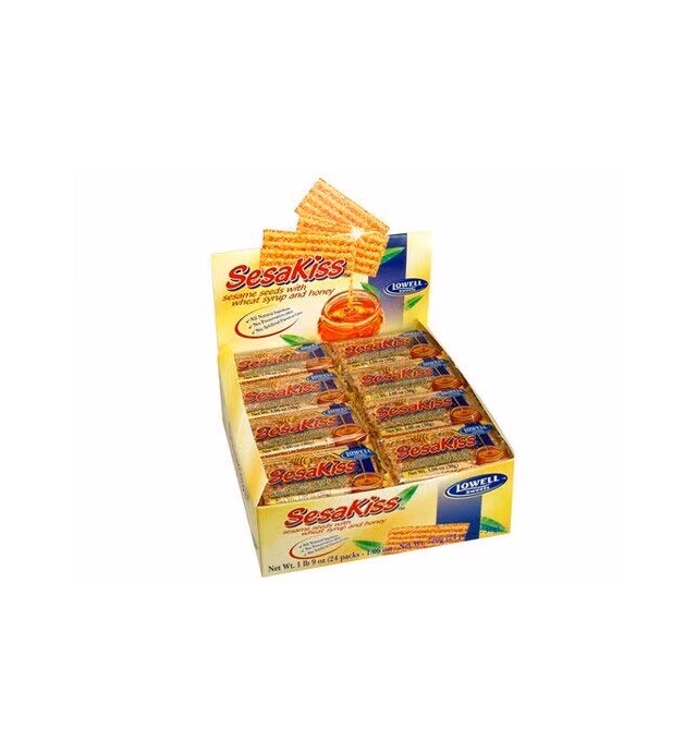 Lowell SESAKISS SESAME BAR HONEY 24x30g. Product of Poland.