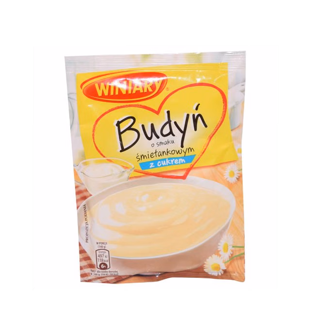 Winiary Cream Flavored Budyn 60g (Pack of 5)