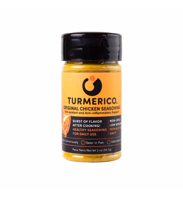 Turmerico Original Chicken Seasoning for Daily Use, Low Sodium, Non-Spicy, Provides Anti-Oxidant and Anti-Inflammatory Support, Turmeric Based