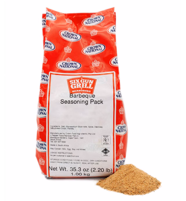 Crown National Six Gun Grill Barbecue Seasoning Pack 2.2 lbs (1kg)