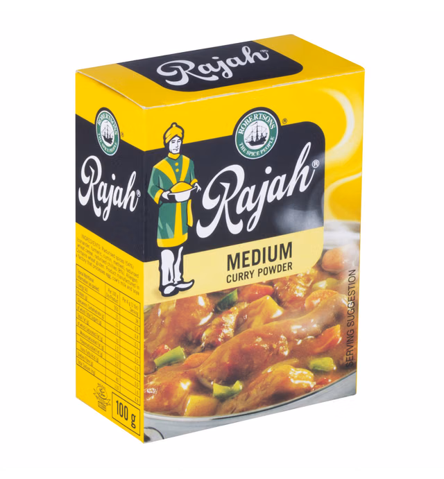 Rajah Medium Curry Powder 3,53oz, 100g