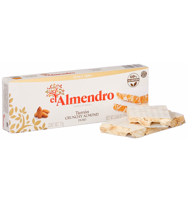 EL ALMENDRO Crunchy Almond Torrone, 2.5 OZ