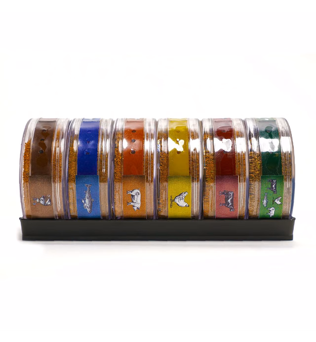 Chew on This Seasonings ''Chew This'' 6 Pack - For Grilling - Gluten Free - All Natural Pure Spices - No Msg - Original Meat Blends - Gifts Men - Dip Can Style Shaker