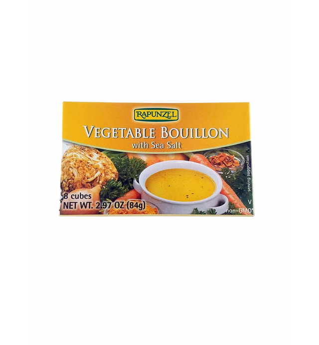 Rapunzel Vegan Vegetable Bouillon with Sea Salt, 8 Cubes, 2.97-Ounce Packages (Pack of 6)