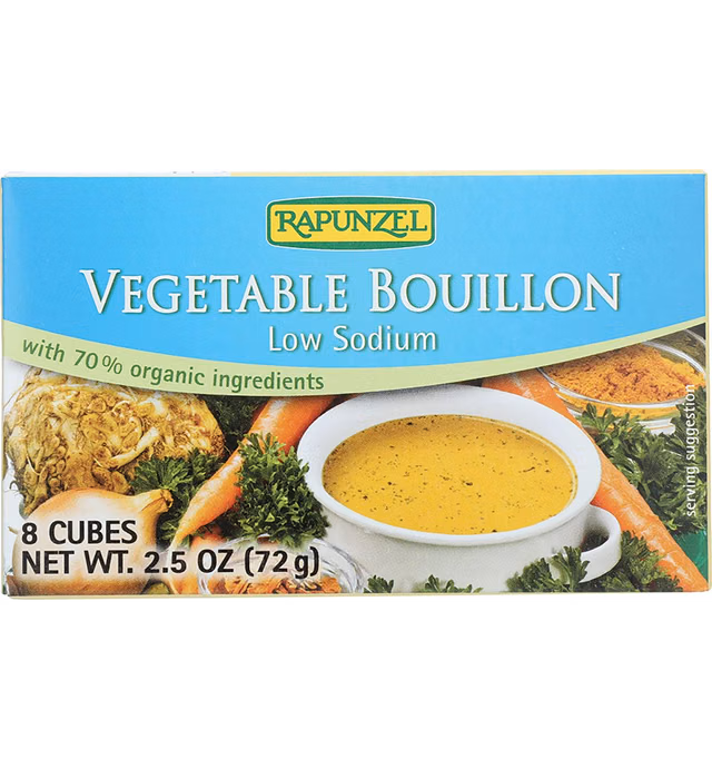 Rapunzel, Pure Organics Vegetable Bouillon, No Salt Added/ Low Sodium, 2.5 oz