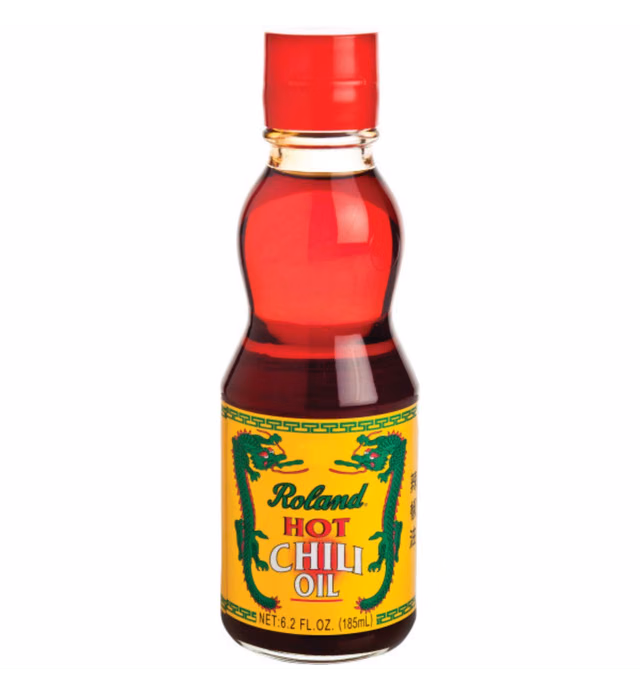 Roland Foods Hot Chili Infused Oil, Specialty Imported Food, Red, 6.2 Ounce