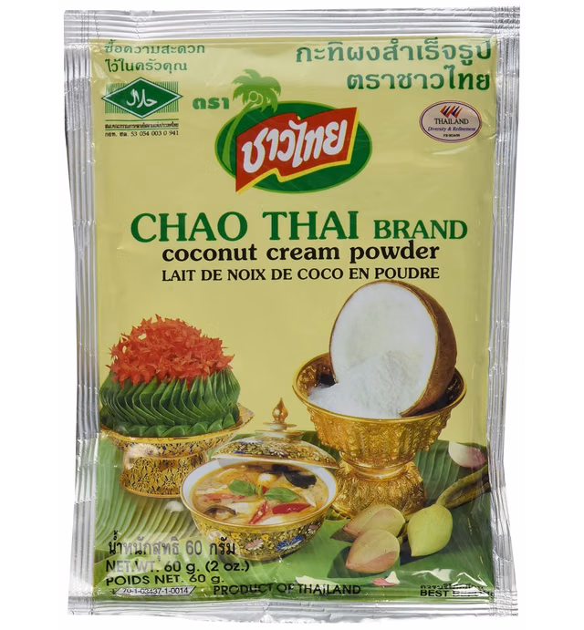 Coconut Milk Cream Powder Chao Thai Size 60 G(2.0 Oz) X 5 Bags