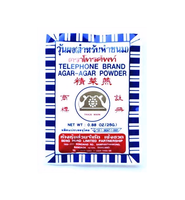 Telephone Brand Agar Agar Powder 25 g.x2 Pack