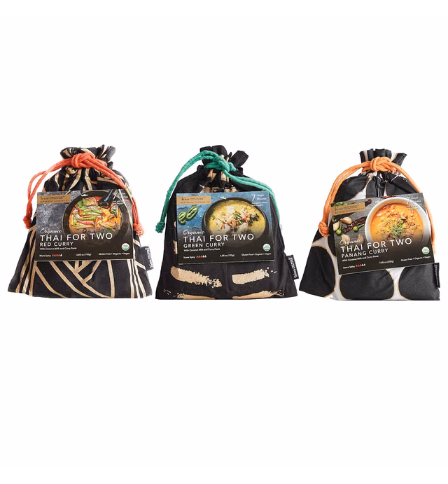 Verve Culture Thai for Two - Organic Thai Curry Cooking Sampler Kit | USDA Organic, Vegan, Gluten-Free | Made in Thailand
