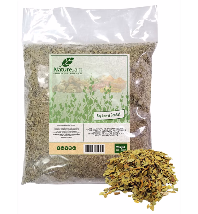 Bay Leaves (Cracked/Pieces) Bulk Bag 1 Pound