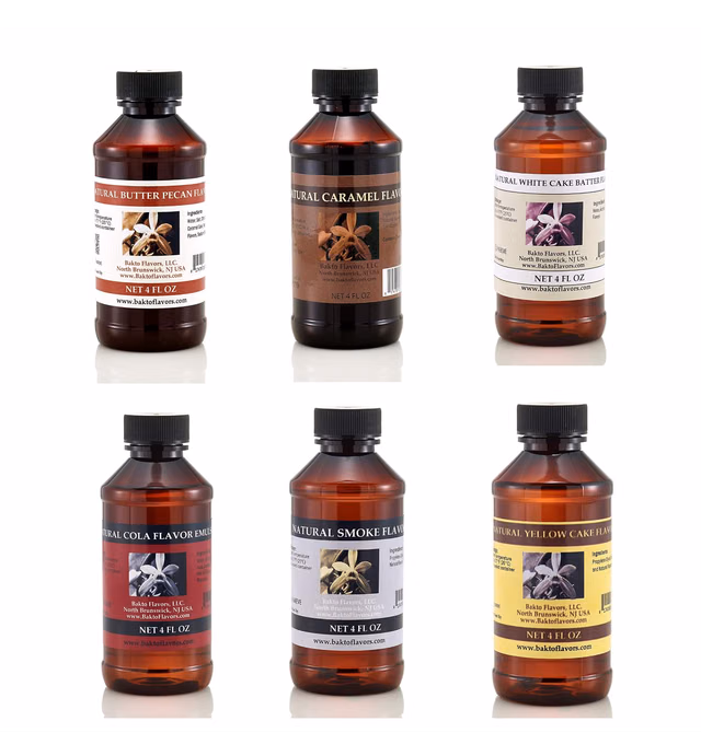 Bakto Flavors Natural Flavors & Extracts - PICK YOUR OWN 4 OUNCE BOTTLES - Pack of 3