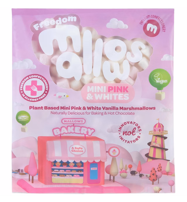 Freedom Confectionery - Mini Pink & White Vanilla Mallows - 75g