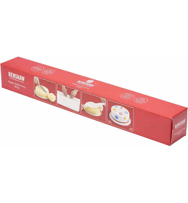 Renshaw White 8" Ready Rolled Fondant Icing