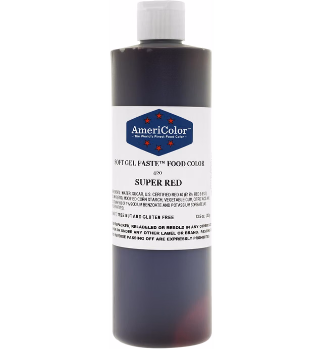 AmeriColor Food Color Super Red 13.5 Oz