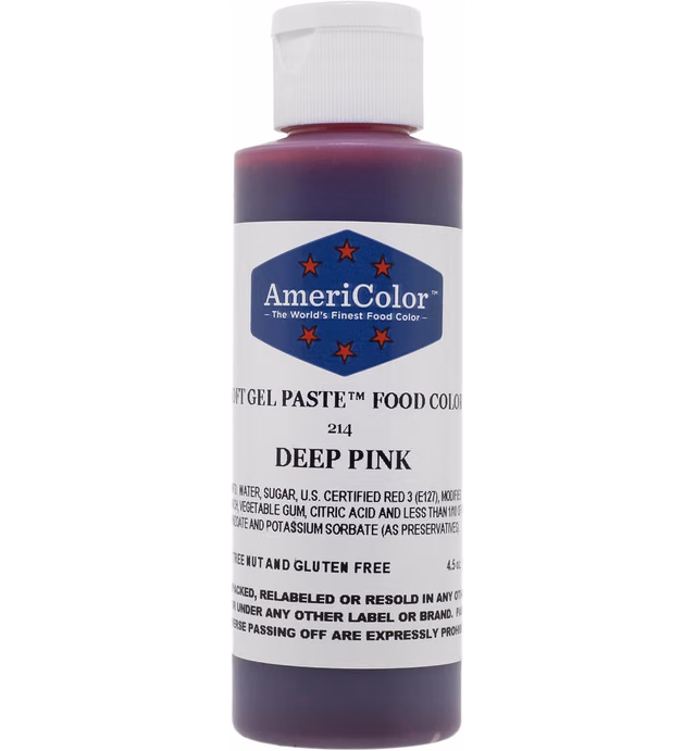 Americolor Soft Gel Paste Food Color, 4.5-Ounce, Deep Pink