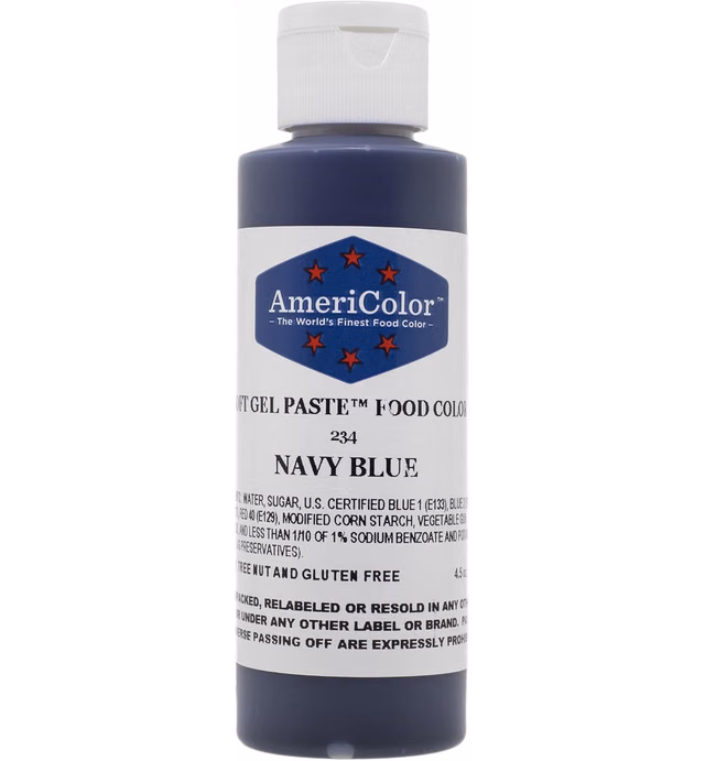 Americolor Soft Gel Paste Food Color, 4.5-Ounce, Navy Blue