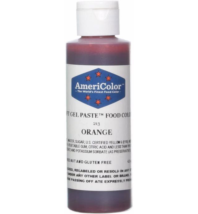 Americolor Soft Gel Paste Food Color, 4.5-Ounce, Orange