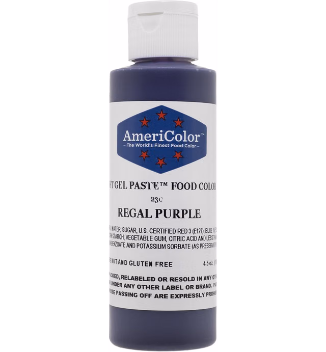 Americolor Soft Gel Paste Food Color, 4.5-Ounce, Regal Purple