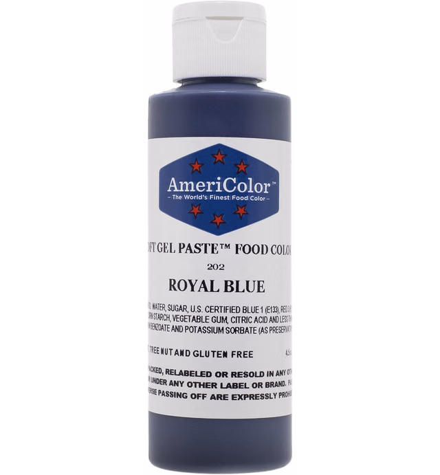 Americolor Soft Gel Paste Food Color, 4.5-Ounce, Royal Blue