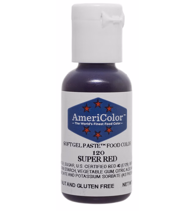 AmeriColor Super Red Soft Gel Paste, .75oz