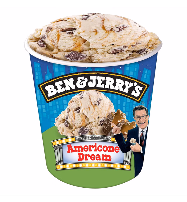 Ben & Jerry's Americone Dream Vanilla Ice Cream Pint Non-GMO 16 oz