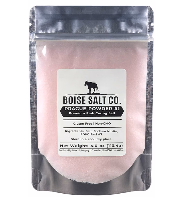 Boise Salt Co. Prague Powder #1 Premium Pink Curing Salt - 4 oz Resealable Pouch