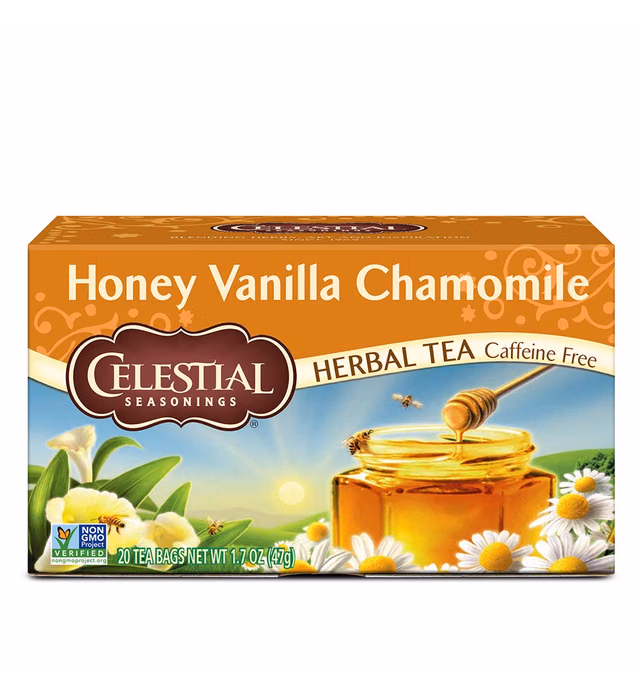 Celestial Seasonings Herbal Tea, Honey Vanilla Chamomile, 20 Count