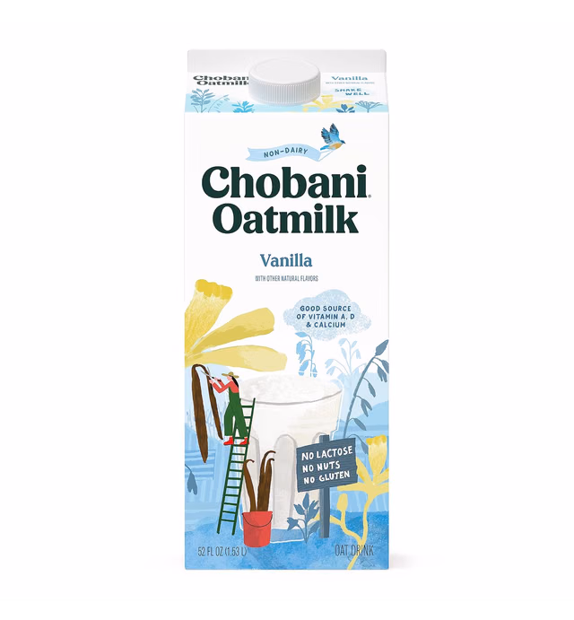 Chobani® Oat Milk, Vanilla, 52 Fl Oz