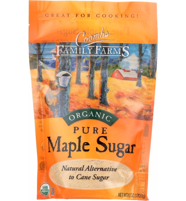 Coombs Family Farms Organic Pure Maple Sugar, Original, 6 oz