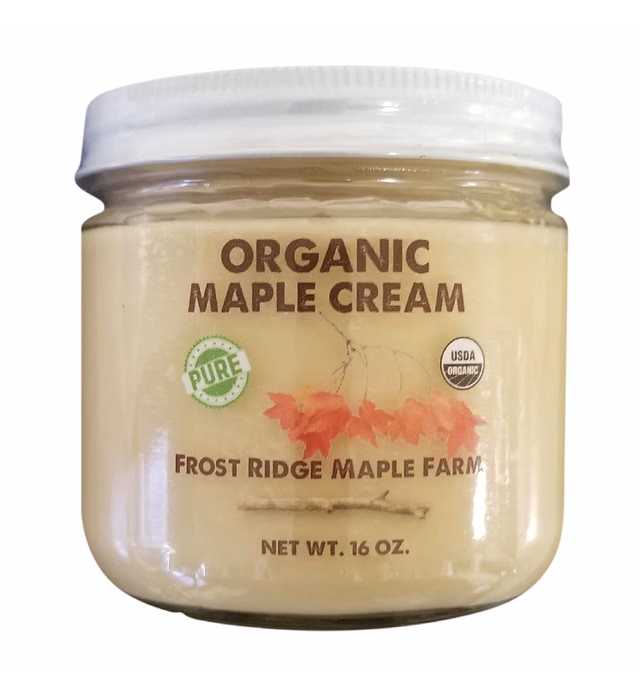 Frost Ridge Maple Farm, Organic Maple Cream, Grade A, One Pound (16 oz)