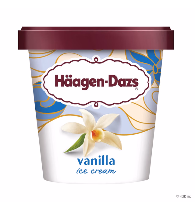 Haagen-Dazs Ice Cream, Vanilla, 14 Fl Oz