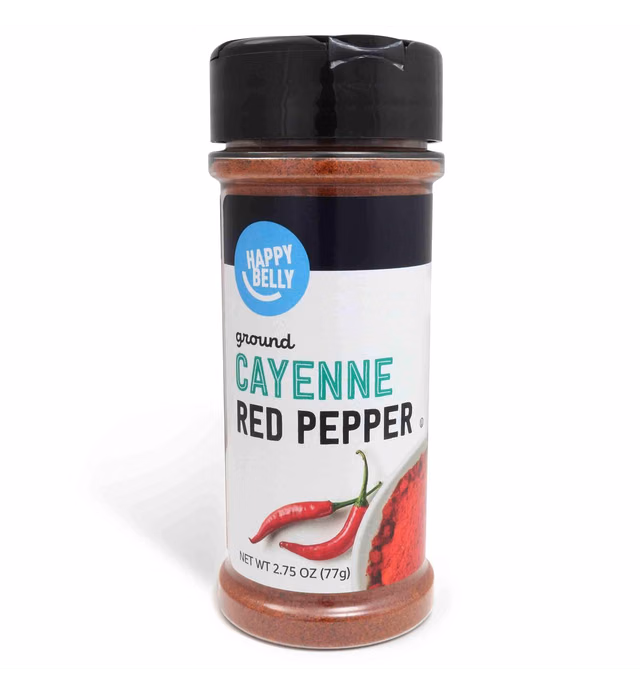 Amazon Brand - Happy Belly Cayenne Red Pepper, Ground, 2.75 Oz