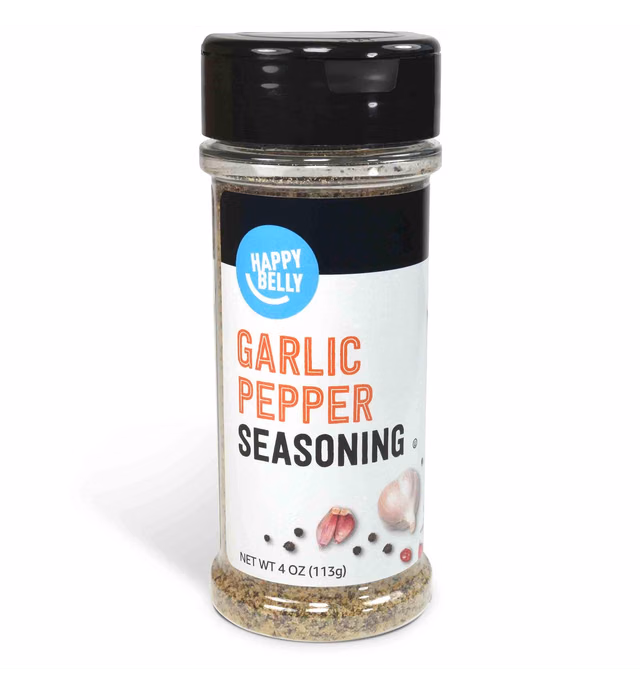 Amazon Brand - Happy Belly Garlic Pepper, 4 Oz