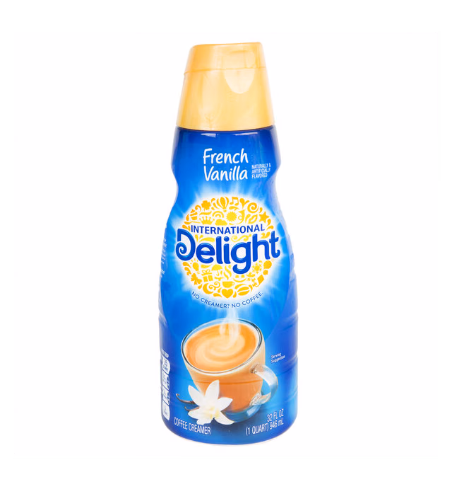 International Delight French Vanilla Coffee Creamer 32 fl. oz. - 12/Case