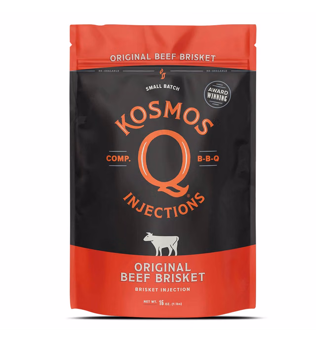 Kosmos Q Original BBQ Beef Injection - Beef, Rib & Brisket Injection Marinade - BBQ Seasoning Made in the USA (Beef Brisket)
