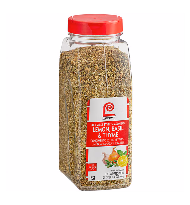 Lawry's Lemon, Basil, and Thyme Key West-Style Seasoning 20 oz.