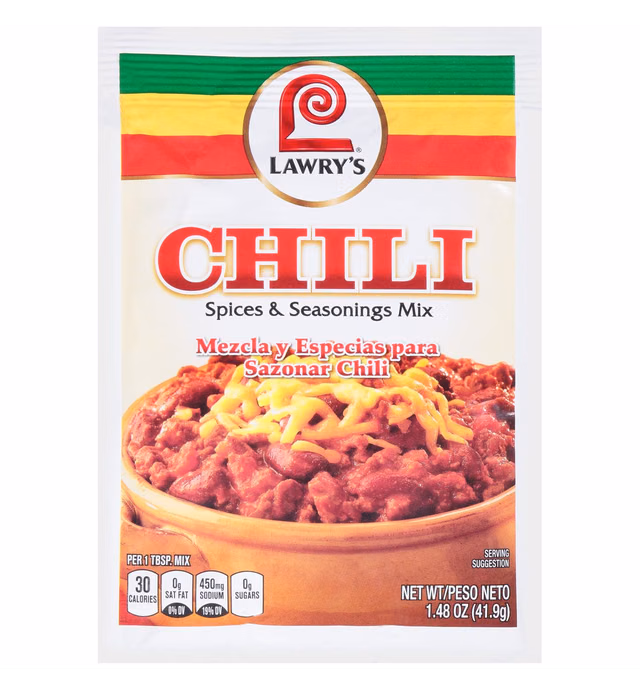 Lawry's Spices & Seasonings Chili, 1.48 Ounce (Pack of 12)
