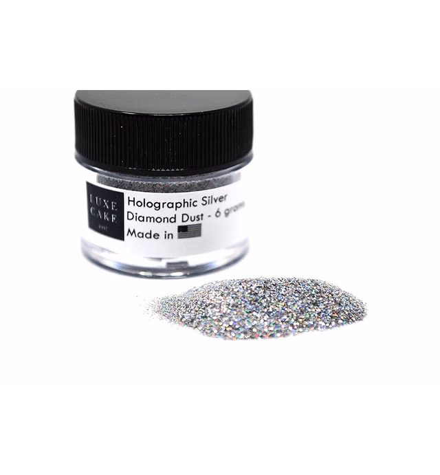 SILVER HOLOGRAM Luxury Diamond Dust, 6 grams, USA Made