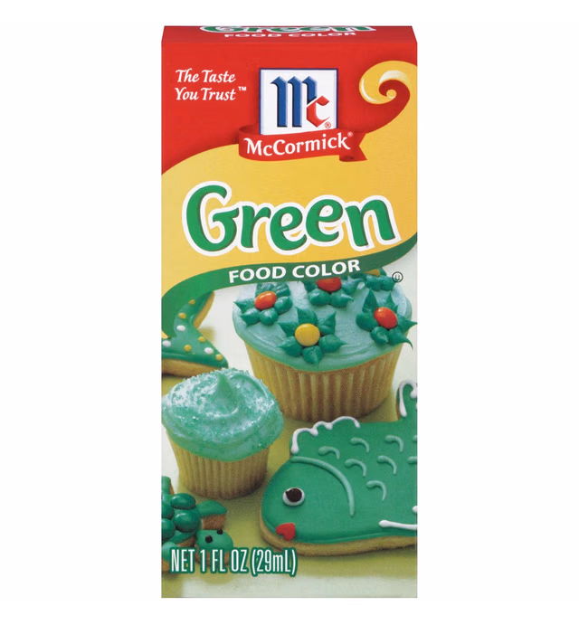 McCormick Food Color, Green, 1 fl oz