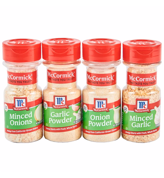 McCormick Garlic & Onion 4 Count Variety Pack, 1.02 lb