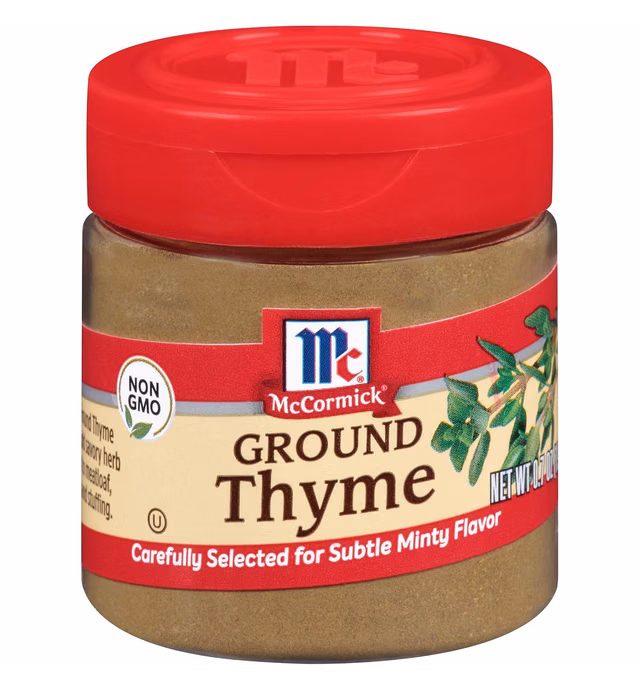 McCormick Ground Thyme, 0.7 oz (Pack of 6)
