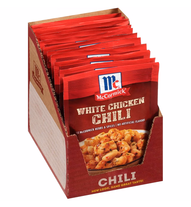 McCormick White Chicken Chili Seasoning Mix, 1.25 Ounce (Pack of 12)