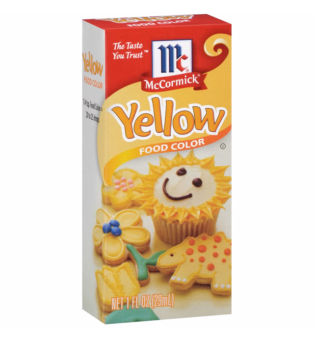 McCormick Yellow Food Color, 1 fl oz
