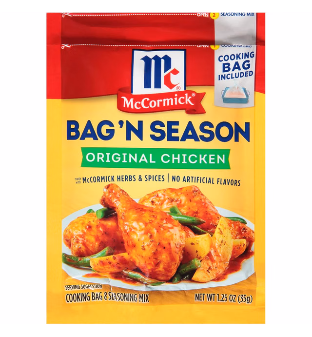 McCormick, Bag 'n Season Chicken, 1.25 Oz