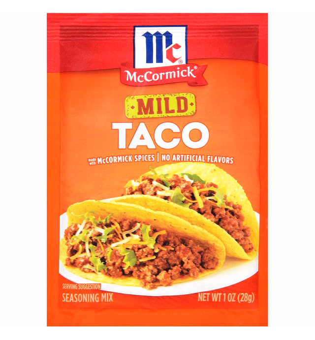 McCormick, Mild Taco Seasoning Mix Packet, 1 Oz